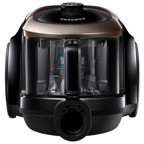 Пылесос SAMSUNG VC18M21N9VD с контейнером "циклон", 1800 Вт, мощность всасывания 380 Вт, черный/золото, VC18M21N9VD/EV