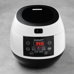 Мультиварка SCARLETT SC-MC410S26, 500 Вт, объем 3 л, 8 программ, белая/<wbr/>черная