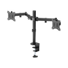Кронштейн для двух мониторов настольный VESA 75&times;75, 100&times;100, 17"-32", до 16 кг, SONNEN STATIC, 455943