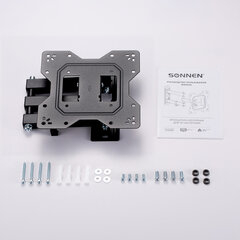 Кронштейн-крепление для ТВ настенный, до 30 кг, VESA 100&times;100-200&times;200, 23"-43", черный, SONNEN, 455947