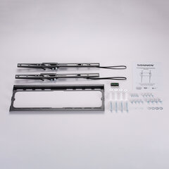 Кронштейн-крепление для ТВ настенный, до 45 кг, VESA 50&times;50-400&times;400, 32"-70", черный, SONNEN, 455949