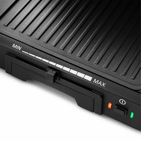 Электрогриль KITFORT КТ-1633, 1800 Вт, съемные панели, регулировка температуры, серебро/черный