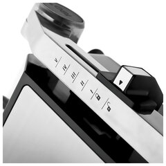 Электрогриль BRAYER BR2002, 2000 Вт, съемные панели, регулировка температуры, серебро/<wbr/>черный