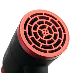 Фен BRAYER BR3040RD, 1400 Вт, 2 скорости, 1 температурный режим, складная ручка, черный/<wbr/>красный