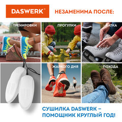 Сушилка для обуви электрическая с подсветкой, сушка для обуви, 15 Вт, DASWERK (ДАСВЕРК), SD6, 456199
