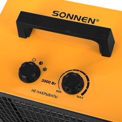 Тепловая пушка электрическая SONNEN PTC3001, 3000 Вт, керамический нагревательный элемент, 2 режима, 456206