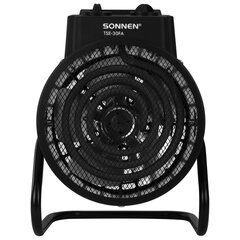 Тепловая пушка электрическая SONNEN TSE-30FA, 3000 Вт, ТЭН/<wbr/>спиральный нагревательный элемент, 2 режима, 456208