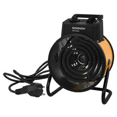 Тепловая пушка электрическая SONNEN TSE-30FA, 3000 Вт, ТЭН/<wbr/>спиральный нагревательный элемент, 2 режима, 456208