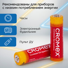 Батарейки солевые &laquo;пальчиковые&raquo; КОМПЛЕКТ 10+1 шт., CROMEX (КРОМЕКС) Super Heavy Duty, AA (R6,15A), блистер, 456256