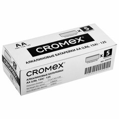 Батарейки алкалиновые &laquo;пальчиковые&raquo; КОМПЛЕКТ 12 шт., CROMEX (КРОМЕКС) Alkaline, AA (LR6,15A), спайка, 456258