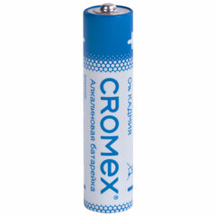 Батарейки алкалиновые &laquo;мизинчиковые&raquo; КОМПЛЕКТ 12 шт., CROMEX (КРОМЕКС) Alkaline, AAA (LR03, 24A), спайка, 456259