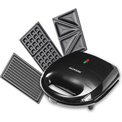 Мультипекарь электрический 3 в 1, вафельница/<wbr/>гриль/<wbr/>сэндвич, 3 съемные панели, 750 Вт, DASWERK (ДАСВЕРК), MB-1, 456331