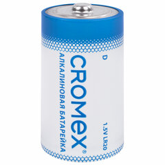 Батарейки алкалиновые КОМПЛЕКТ 4 шт., CROMEX (КРОМЕКС) Alkaline, D (LR20, 13А), короб, 456454