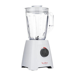 Блендер стационарный MOULINEX LM420110, 600 Вт, 2 скорости, чаша 2 л, пластик, белый