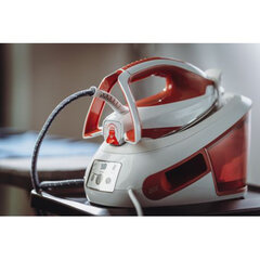 Парогенератор TEFAL SV8110E0, 2800 Вт, 6.3 Бар, постоянная подача пара 120 г/мин, паровой удар 420 г/мин, 1.8 л, белый/красный