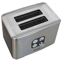 Тостер TEFAL TT420D30, 900 Вт, 2 тоста, 7 режимов, сталь, серебристый