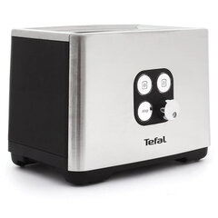 Тостер TEFAL TT420D30, 900 Вт, 2 тоста, 7 режимов, сталь, серебристый