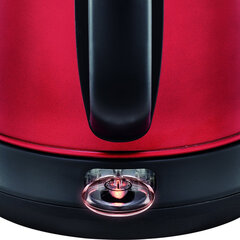 Чайник TEFAL KI270530, 1,7 л, 2400 Вт, закрытый нагревательный элемент, сталь, красный