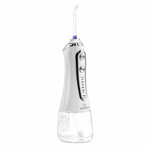 Ирригатор для полости рта REVYLINE RL 450, портативный, емкость резервуара 0,24 л, 5 насадок, белый
