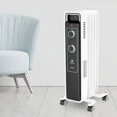 Обогреватель масляный ROYAL CLIMA ROR-PR5-1000M, 1000 Вт, 5 секций, белый
