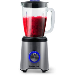 Блендер стационарный BRAYER BR1203, 1200 Вт, 5 скоростей, чаша 1,75 л, метал/<wbr/>стекло, серебристый