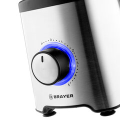 Блендер стационарный BRAYER BR1203, 1200 Вт, 5 скоростей, чаша 1,75 л, метал/<wbr/>стекло, серебристый