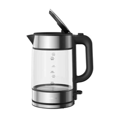 Чайник XIAOMI Electric Glass Kettle, 1,7 л, 2200 Вт, закрытый нагревательный элемент, стекло, черный