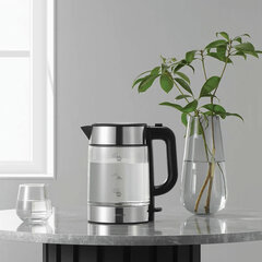 Чайник XIAOMI Electric Glass Kettle, 1,7 л, 2200 Вт, закрытый нагревательный элемент, стекло, черный
