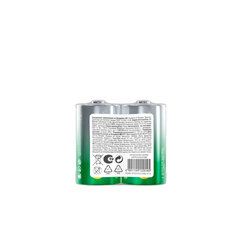 Батарейки КОМПЛЕКТ 2 шт., GP Super G-Tech, D (LR20, 13А), алкалиновые, в пленке, 13AA21RA