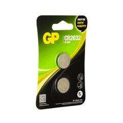 Батарейки литиевые GP Lithium CR2032 &laquo;таблетки, дисковые, кнопочные&raquo; КОМПЛЕКТ 2 шт., блистер