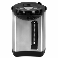 Термопот SONNEN TP-38, 4 л, 900 Вт, 1 температурный режим, 3 режима подачи воды, сталь, черный/<wbr/>серебро, 456710