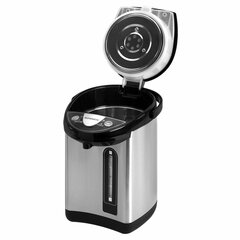 Термопот SONNEN TP-38, 4 л, 900 Вт, 1 температурный режим, 3 режима подачи воды, сталь, черный/<wbr/>серебро, 456710