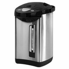 Термопот SONNEN TP-50, 5 л, 900 Вт, 1 температурный режим, 3 режима подачи воды, сталь, белый/<wbr/>серебро, 456711