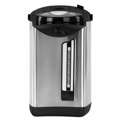 Термопот SONNEN TP-50, 5 л, 900 Вт, 1 температурный режим, 3 режима подачи воды, сталь, белый/<wbr/>серебро, 456711