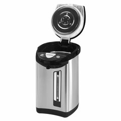 Термопот SONNEN TP-50, 5 л, 900 Вт, 1 температурный режим, 3 режима подачи воды, сталь, белый/<wbr/>серебро, 456711