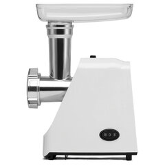 Мясорубка POLARIS PMG 1852, 1800 Вт, производительность 2 кг/<wbr/>мин, 2 насадки, реверс, белый, 61222