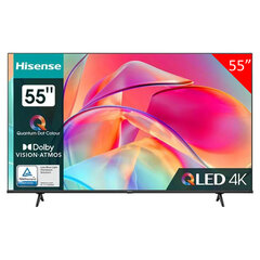 Телевизор HISENSE 55E7KQ, 55" (139 см), 3840x2160, 4K, 16:9, Vidaa, Wi-Fi, черный