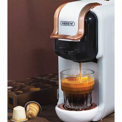 Кофемашина капсульная 5 в 1 NES/DG/чалды/молотый/K-Cup HIBREW H2B, 1450 Вт, объем 0,6 л, белая, 37194