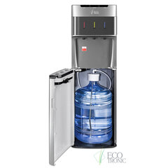 Кулер для воды ECOTRONIC M30-LXE, напольный, НИЖНЯЯ ЗАГРУЗКА, нагрев/<wbr/>охлаждение, 3 крана, серый 7270