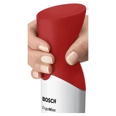 Блендер погружной BOSCH MSM64110, 450 Вт, 2 скорости, 1 насадка, стакан, белый/<wbr/>красный
