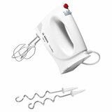 Миксер BOSCH MFQ3010, 300 Вт, 2 скорости, 2 венчика, 2 крюка для теста, белый
