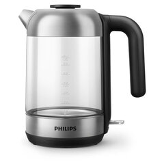Чайник PHILIPS HD9339/<wbr/>80, 1,7 л, 2200 Вт, закрытый нагревательный элемент, стекло, серебристый