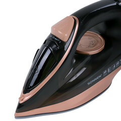 Утюг паровой SONNEN SI-6680, 2200 Вт, керамическое покрытие, антикапля, черный/<wbr/>розовый, 456997