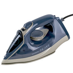 Утюг паровой SONNEN SI-6008, 2200 Вт, керамическое покрытие, антикапля, серебристый/<wbr/>золотой, 456998