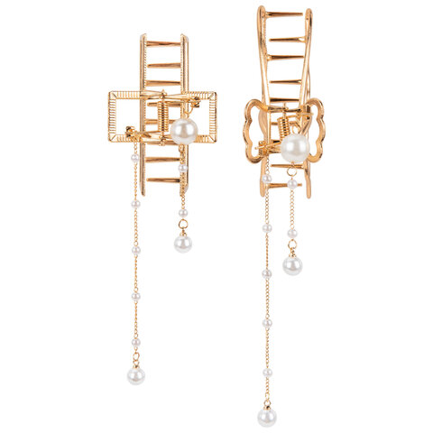 Краб для волос 7,5 см, с подвесками, золотистый, АССОРТИ, MONTE VITA (МОНТЕ ВИТА), 457019