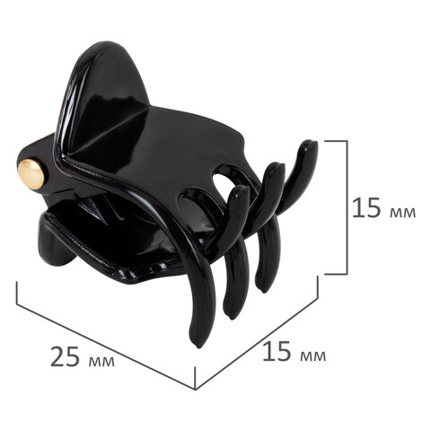 Крабы для волос НАБОР 9 шт., 1,5 см, глянцевый, АССОРТИ, MONTE VITA (МОНТЕ ВИТА), 457025