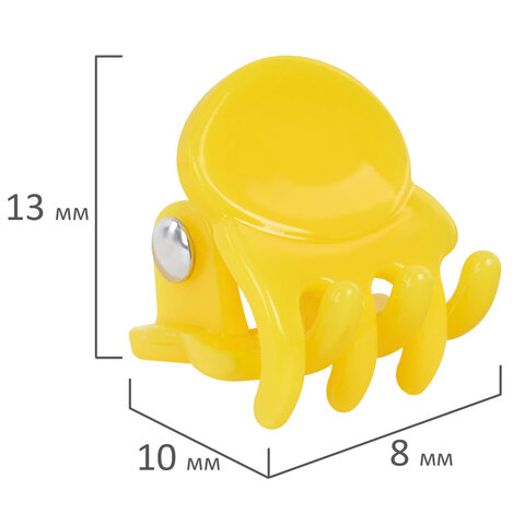 Крабы для волос НАБОР 15 шт., 0,8 см, глянцевый, АССОРТИ, MONTE VITA (МОНТЕ ВИТА), 457028