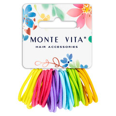 Резинки для волос НАБОР 30 шт., 0,3х9 см, разные цвета, MONTE VITA (МОНТЕ ВИТА), 457041