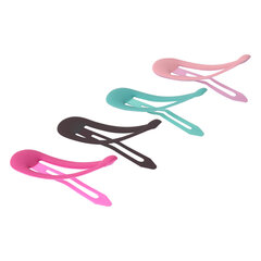 Заколки для волос НАБОР 8 шт., 5 см, клик-клак, soft touch, разные цвета, MONTE VITA (МОНТЕ ВИТА), 457092