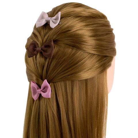 Заколки для волос НАБОР 3 шт., 7 см, аллигатор, бантики, разные цвета, MONTE VITA (МОНТЕ ВИТА), 457096 - фото 9